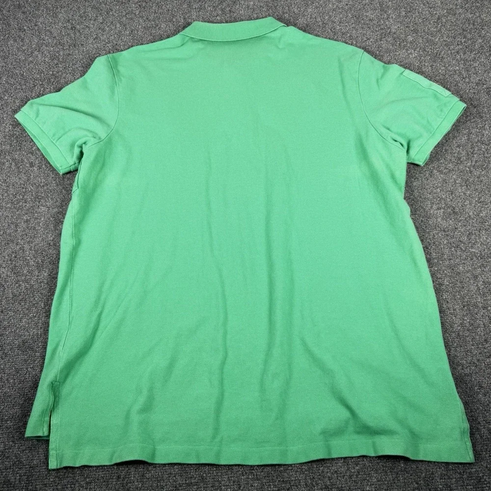 Polo Ralph Lauren Bleecker St Mesh Polo Shirt Big Pony Crest Green Mens 2XL